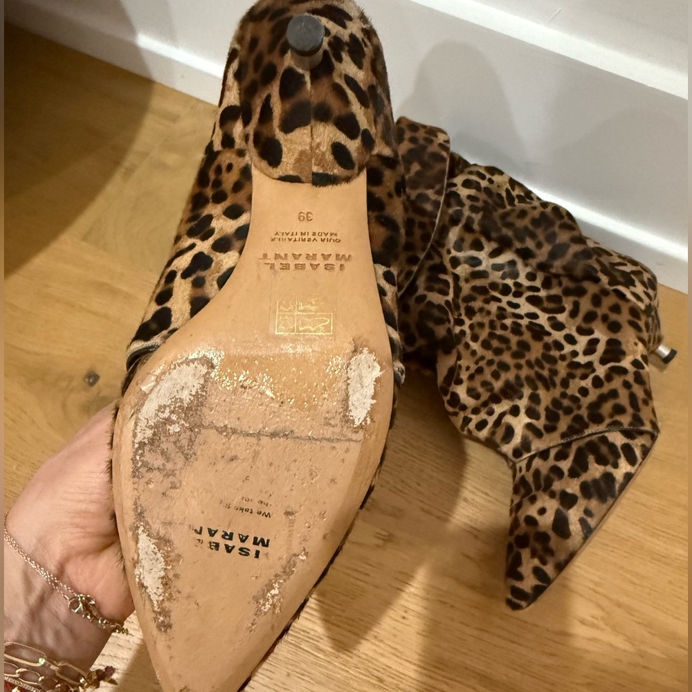 Isabel Marant Erik Leopard Print Bootie Size 39 Great condition - Picture 8 of 9